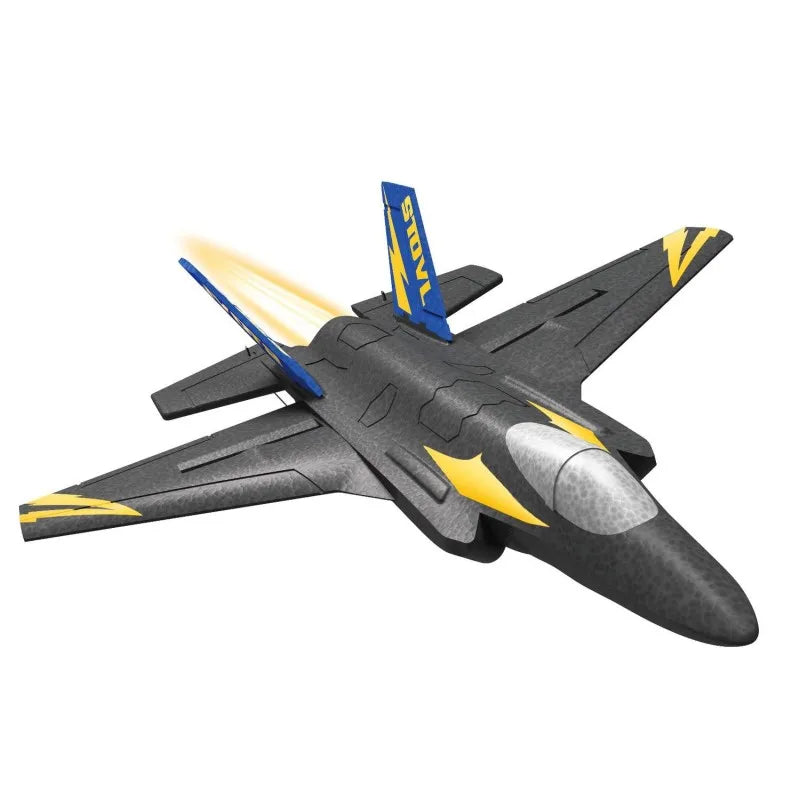 HKM-379923 EPP Foam Electric F35 Remote Control Aircraft with Gyroscope, 4-Channel RC Glider, Ready-to-Fly, 150m Range
