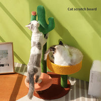 HKM-3799613 Cat Climbing Frame with Sisal Hemp Column for Scratching and Cozy Nesting