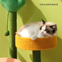 HKM-3799613 Cat Climbing Frame with Sisal Hemp Column for Scratching and Cozy Nesting