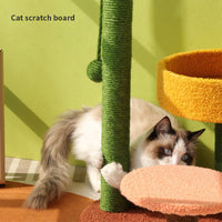 HKM-3799613 Cat Climbing Frame with Sisal Hemp Column for Scratching and Cozy Nesting