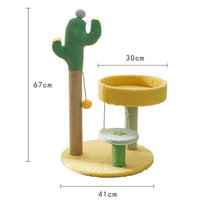 HKM-3799613 Cat Climbing Frame with Sisal Hemp Column for Scratching and Cozy Nesting