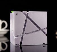 HKM-379987 Creative Rubik's Cube Bluetooth Speaker with Colorful LED Lights, Modern ABS Design