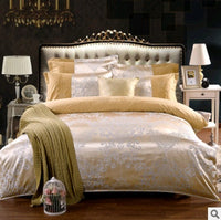 HKM-379987 Luxury European Satin Jacquard Modal Cotton Tencel Bedding Set - Multiple Sizes Available