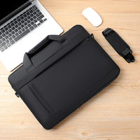 HKM-380051 Genuine Leather Executive Briefcase for Men - Luxury Laptop Shoulder Bag for Business