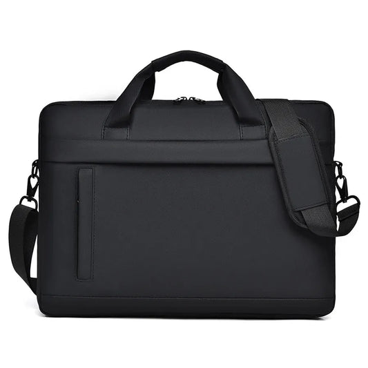 HKM-380051 Genuine Leather Executive Briefcase for Men - Luxury Laptop Shoulder Bag for Business