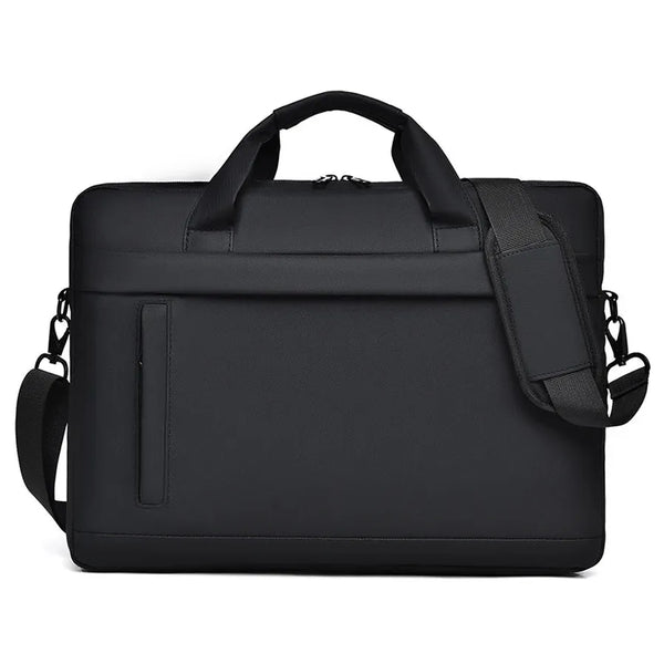 HKM-380051 Genuine Leather Executive Briefcase for Men - Luxury Laptop Shoulder Bag for Business