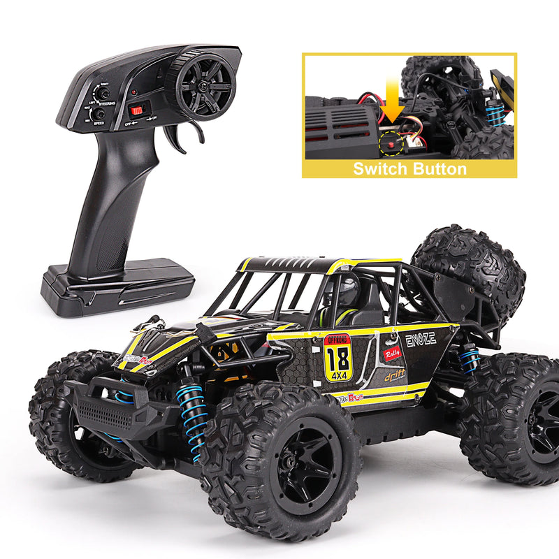 HKM-380179 1:18 Scale Waterproof Remote Control Car with High Speed up to 60km/h, 2.4GHz Control, USB Charging, Indoor/Outdoor Use