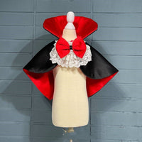HKM-3804477 Red Vampire Cloak Windbreaker for Pets - XS to XL Size Options