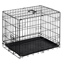 HKM-380499 Single Door Dog Cage - 24 to 30 Inches, Durable Metal Structure, Suitable for Small to Medium Dogs