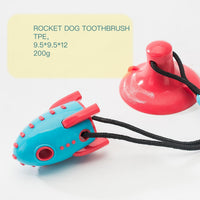 HKM-3806909 Bite-Resistant Silica Gel Dog Toy with Food-Dispensing Feature