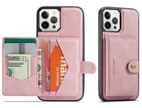 HKM-380755 Magnetic Card Holder Leather Case for iPhone 12/12 Pro/12 Pro Max with Coin Purse