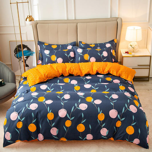HKM-380819 Summer Student Dormitory Bed Linen and Quilt Cover Set – 1.5m to 2.2m Sizes, Polyester Material