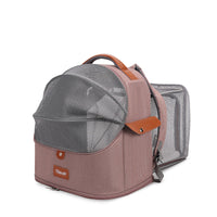 HKM-3808317 Expandable Large Capacity Cat Backpack - Breathable Nylon Design for Pets up to 9kg - Available in Pink, Gray, Milky White, and Blue