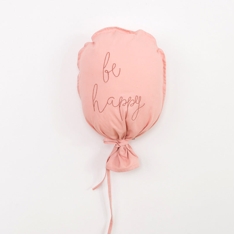 HKM-380947 Balloon-Shaped Cartoon Small Pillow for Children's Room Decoration, Plush Animal Design, 24x37cm