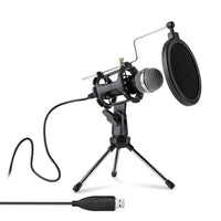 HKM-381011 Desktop Microphone for Notebook and PC, Compatible with PS4 & PS5, Omnidirectional with 6mm Diameter Core