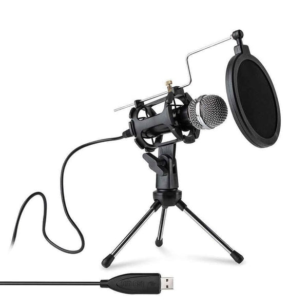 HKM-381011 Desktop Microphone for Notebook and PC, Compatible with PS4 & PS5, Omnidirectional with 6mm Diameter Core
