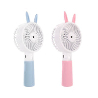 HKM-381011 Portable USB Charging Small Fan - Quiet Operation, Two Wind Speed Settings, Available in Blue and Pink