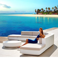 HKM-381011 Waterproof Outdoor Patio Bench and Chair Cushions with Lumbar Support and Square Seat Covers