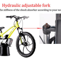 HKM-381075 20-Inch Electric Balance Bike with 36V 600W Motor and Lithium Battery, 3-Speed Gear System