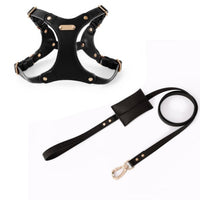 HKM-3811133 Stylish Leather Chest Strap Harness for Dogs in Various Colors and Sizes