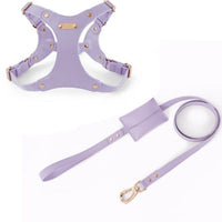 HKM-3811133 Stylish Leather Chest Strap Harness for Dogs in Various Colors and Sizes