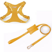 HKM-3811133 Stylish Leather Chest Strap Harness for Dogs in Various Colors and Sizes