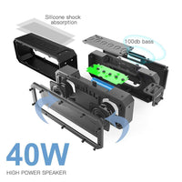 HKM-381139 Portable 40W Waterproof Bluetooth Speaker with Long Battery Life and Multiple Playback Options