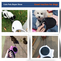 HKM-3811645 Automatic Retractable 5m Pet Leash with Hand-Holding Rope - Multiple Colors Available
