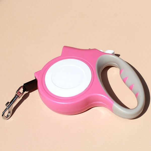 HKM-3811645 Automatic Retractable 5m Pet Leash with Hand-Holding Rope - Multiple Colors Available
