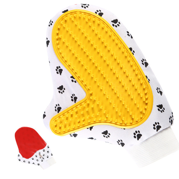 HKM-3813437 Silicone Pet Grooming Brush Gloves for Gentle Bathing and Deshedding - Comfortable Fit for Cats and Dogs