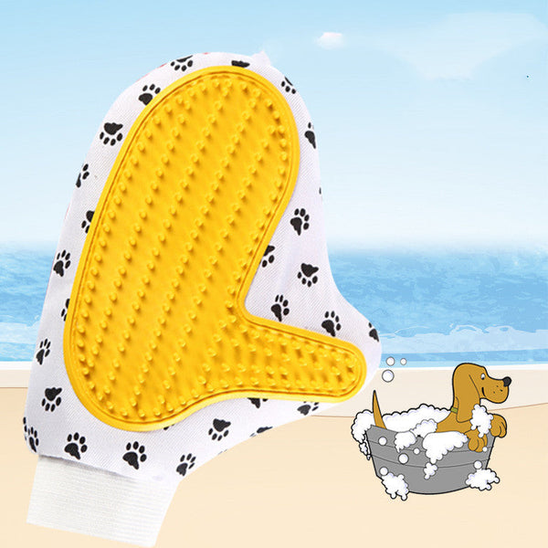 HKM-3813437 Silicone Pet Grooming Brush Gloves for Gentle Bathing and Deshedding - Comfortable Fit for Cats and Dogs