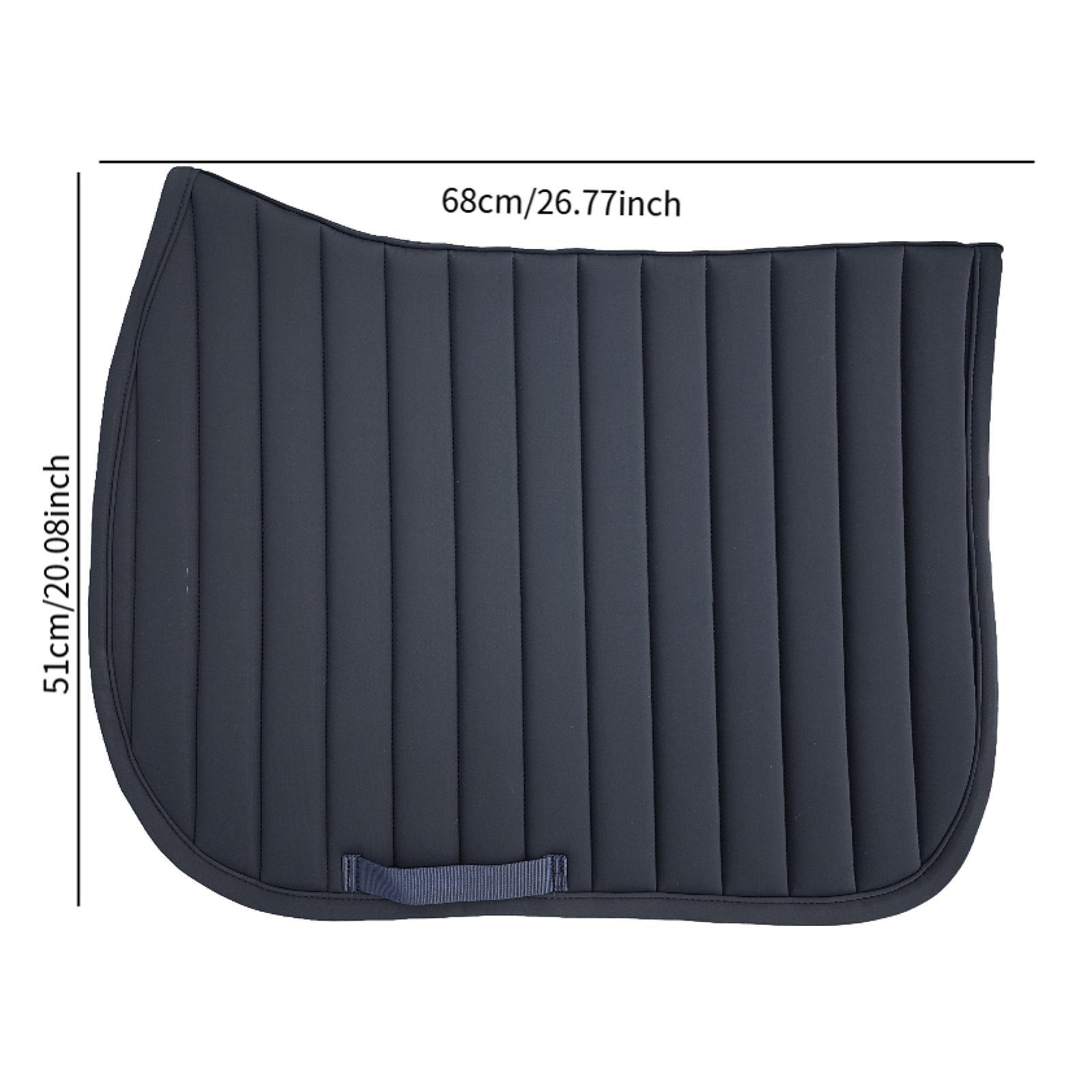 HKM-3813693 Shock Absorption Polyester Saddle Pad for Horse Riding - 68x51cm