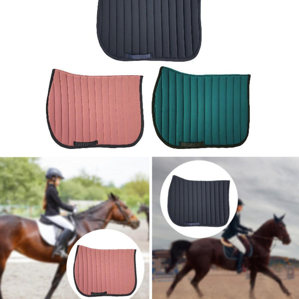 HKM-3813693 Shock Absorption Polyester Saddle Pad for Horse Riding - 68x51cm