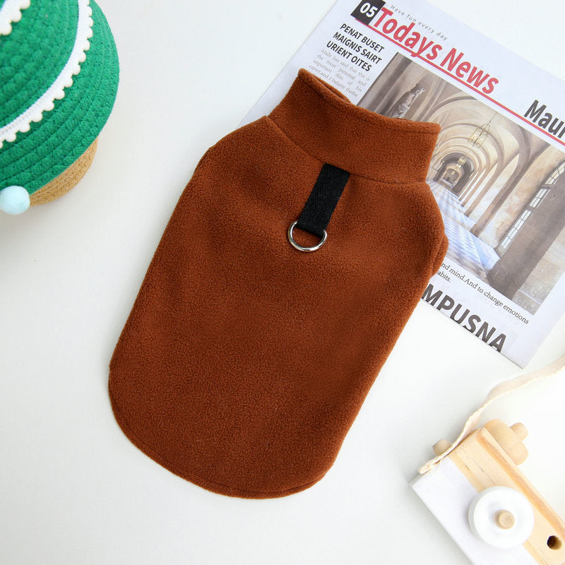 HKM-3817277 Cozy Casual Dog Clothes in Pink, Brown, Green, and Purple - Sizes S to 2XL
