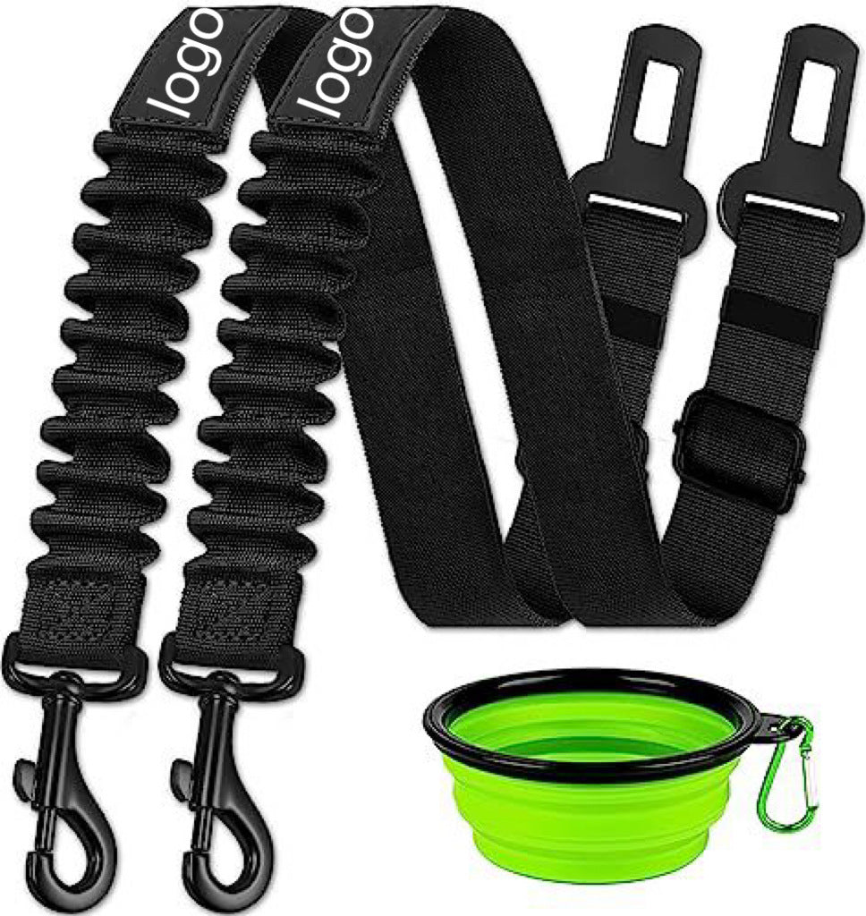 HKM-3817405 Adjustable Pet Seat Belt with Hand Holding Rope for Car Travel
