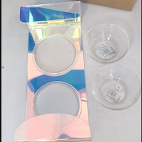 HKM-3817789 Dazzling Acrylic Pet Feeding Bowl for Small Dogs and Cats, Anti-Slip Design, Easy to Clean