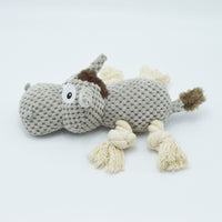 HKM-3818429 Gray Plush Donkey Creak Sound Dog Toy - 27x20x9.5cm
