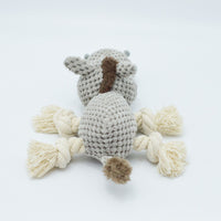 HKM-3818429 Gray Plush Donkey Creak Sound Dog Toy - 27x20x9.5cm