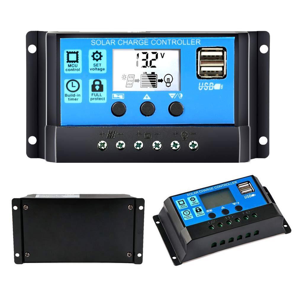 HKM-381843 Automatic Solar Controller for Street Lights with Dual USB Charging, 10A-60A Options