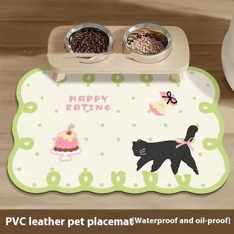 HKM-3819453 Non-slip Cat and Dog Placemat - Cute Animal Designs in Various Colors and Sizes