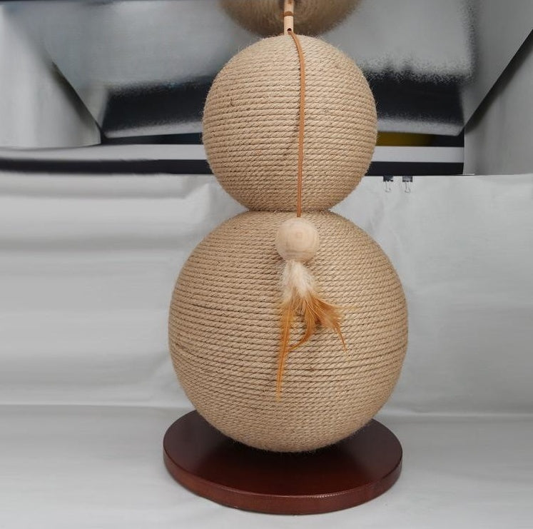 HKM-3821757 Sisal Cat Climber - Scratch-Resistant Pear-Shaped Fun Rack for Cats