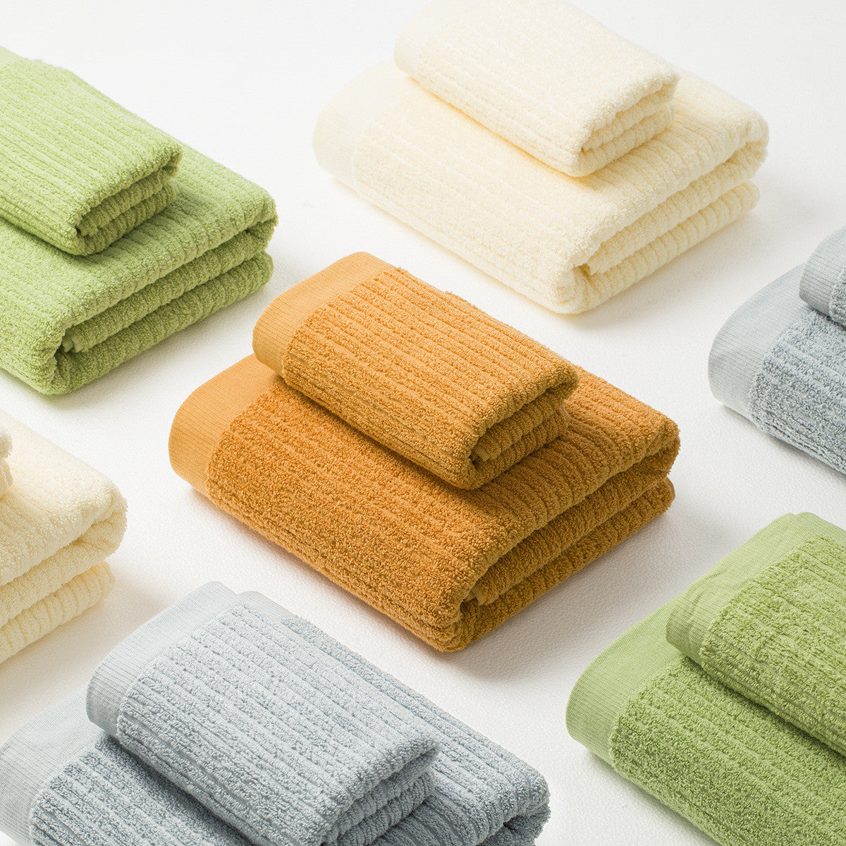 HKM-382227 Pure Cotton Bath and Beach Towels - Soft, Absorbent, Variety of Colors
