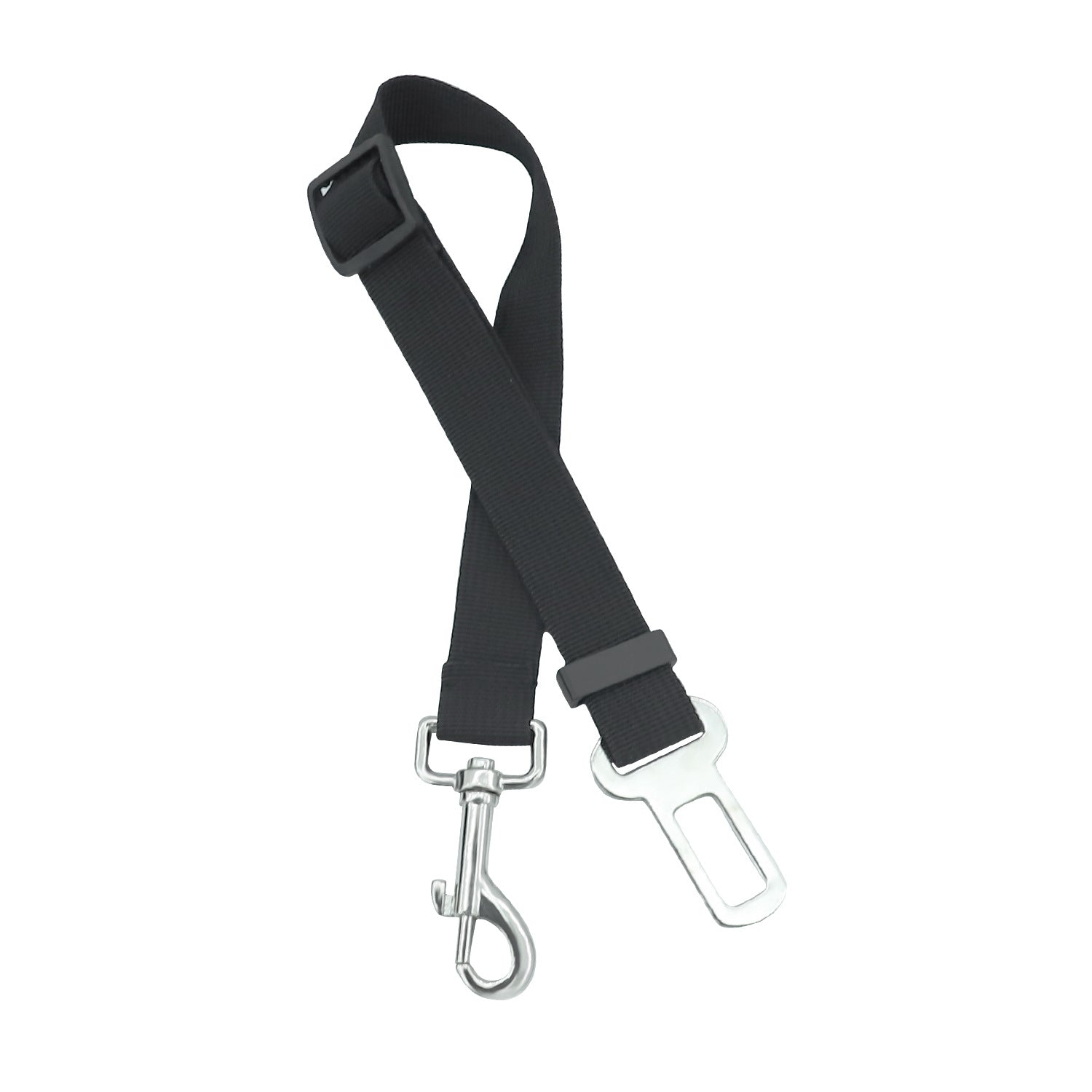 HKM-3823165 Adjustable Retractable Safety Belt Pet Leash - Elastic Polyester Design for Secure Pet Travel