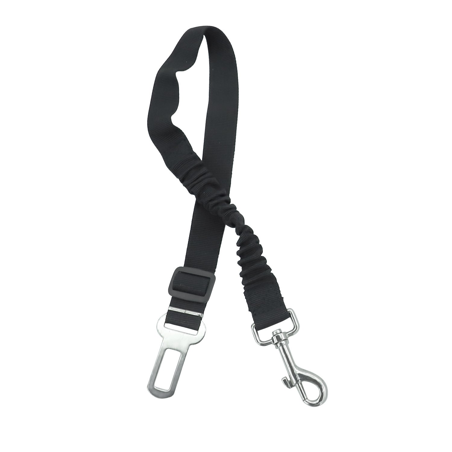 HKM-3823165 Adjustable Retractable Safety Belt Pet Leash - Elastic Polyester Design for Secure Pet Travel