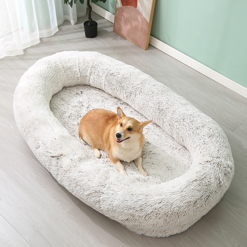HKM-3823421 Large Removable and Washable Plush Pet Bed in Multiple Colors