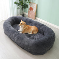 HKM-3823421 Large Removable and Washable Plush Pet Bed in Multiple Colors