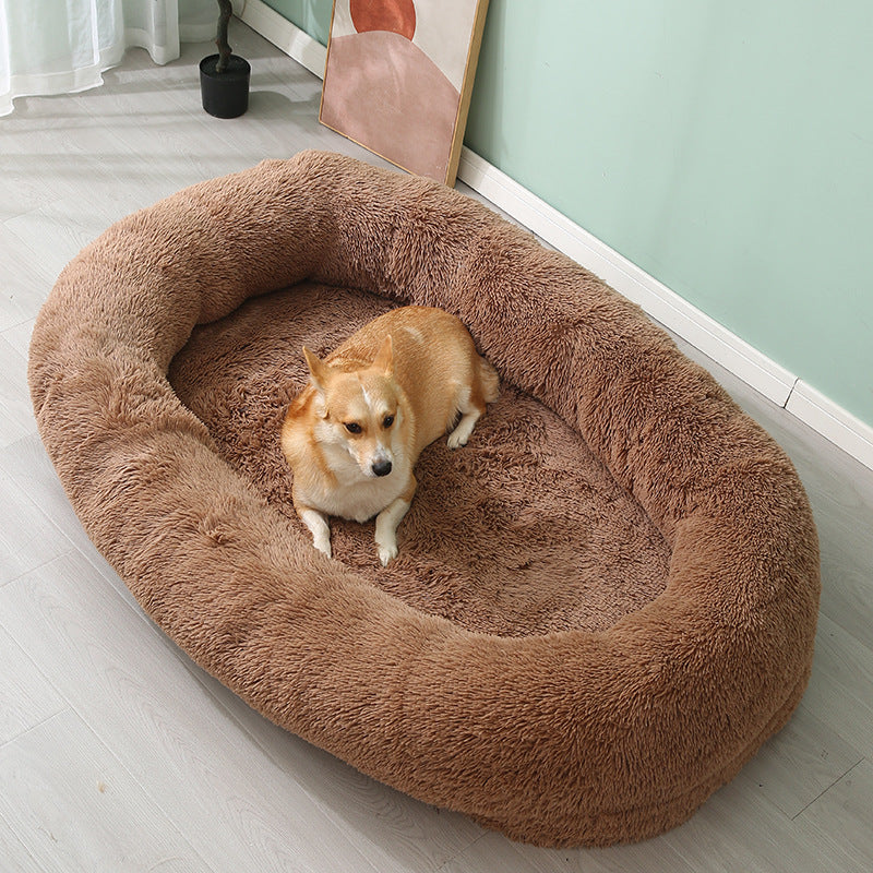 HKM-3823421 Large Removable and Washable Plush Pet Bed in Multiple Colors