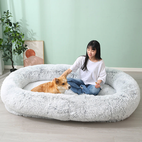 HKM-3823421 Large Removable and Washable Plush Pet Bed in Multiple Colors