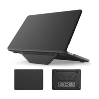 HKM-382355 Black PU Kickstand Cover for MacBook Air 13.6 (Model M2 A2681/M3 A3113)