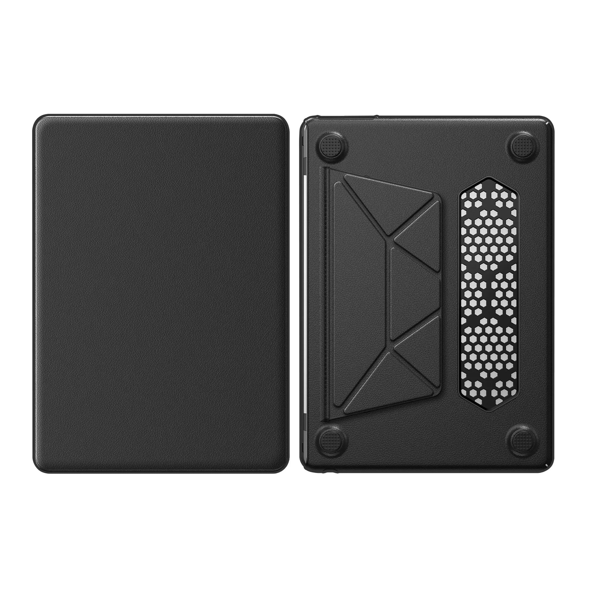 HKM-382355 Black PU Kickstand Cover for MacBook Air 13.6 (Model M2 A2681/M3 A3113)